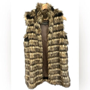 Donna Salyers Fabulous Fur Nordstrom best  FAUX fur luxurious vest M